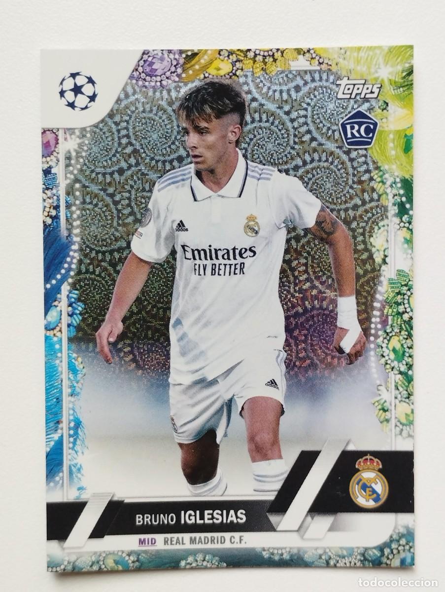 Cartes &agrave; collectionner de Football: CROMO CARD TOPPS CARNAVAL CHAMPIONS LEAGUE 2022 2023 22 23 ROOKIE RC BRUNO IGLESIAS 114 REAL MADRID
