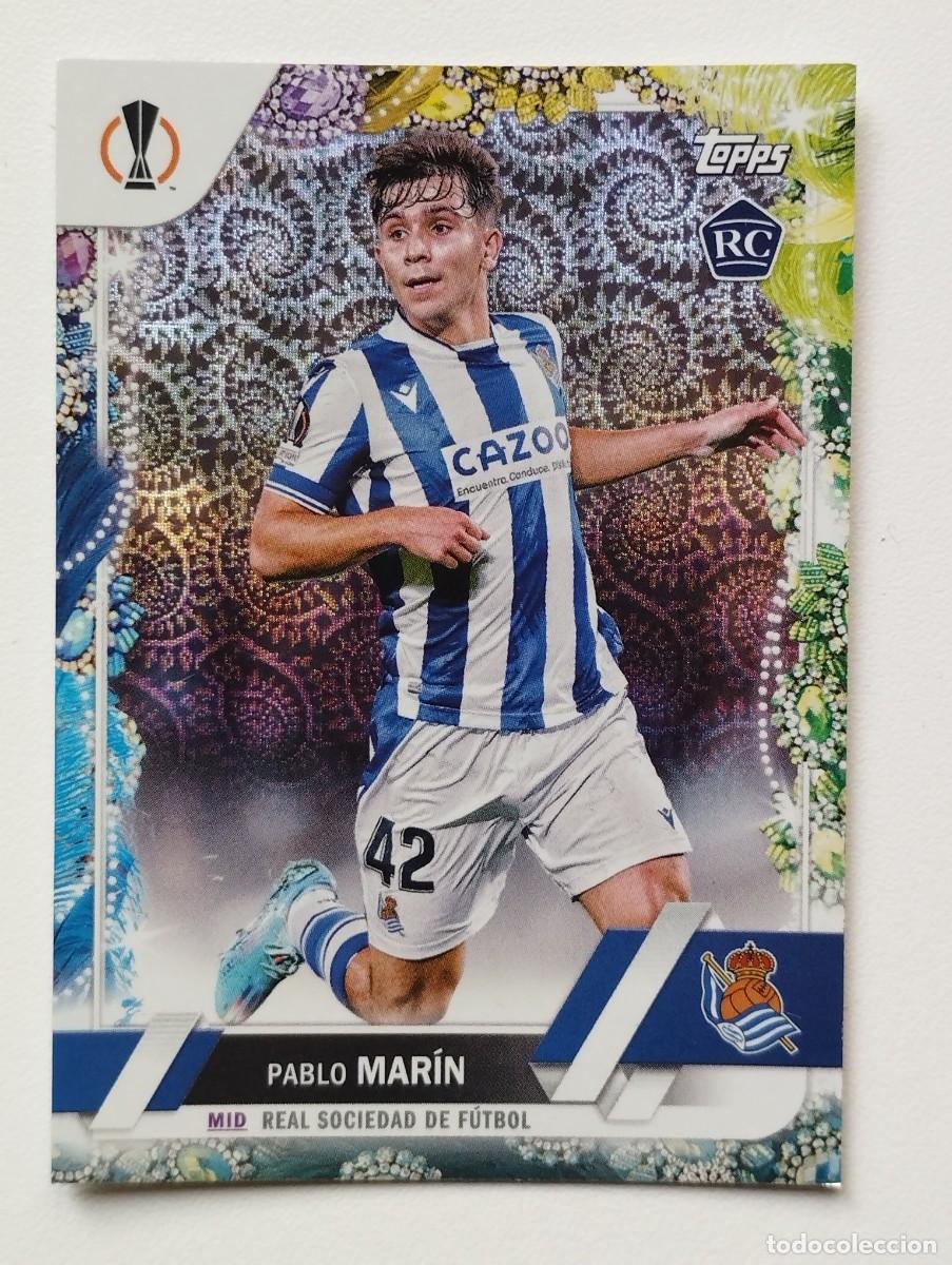 Cartes &agrave; collectionner de Football: CROMO CARD TOPPS CARNAVAL CHAMPIONS LEAGUE 2022 2023 22 23 ROOKIE RC PABLO MARIN 145 REAL SOCIEDAD
