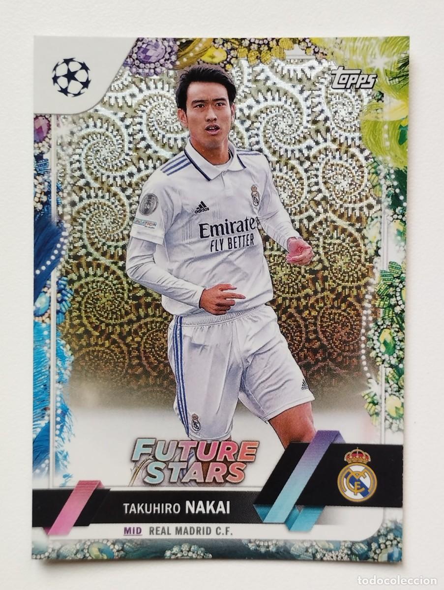 Cartes &agrave; collectionner de Football: CROMO TOPPS CARNAVAL CHAMPIONS LEAGUE 2022 2023 22 23 ROOKIE RC NAKAI 131 REAL MADRID FUTURE STARS