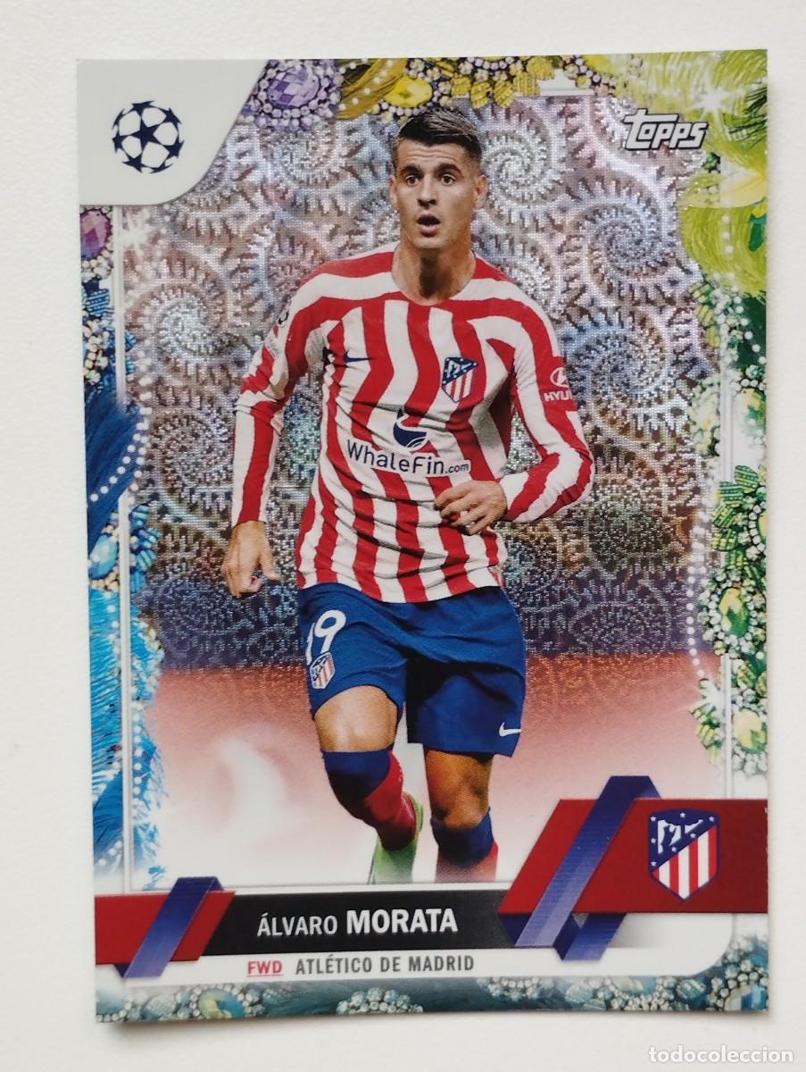 Cartes &agrave; collectionner de Football: CROMO CARD TOPPS CARNAVAL CHAMPIONS LEAGUE 2022 2023 22 23 ALVARO MORATA 72 ATLETICO DE MADRID