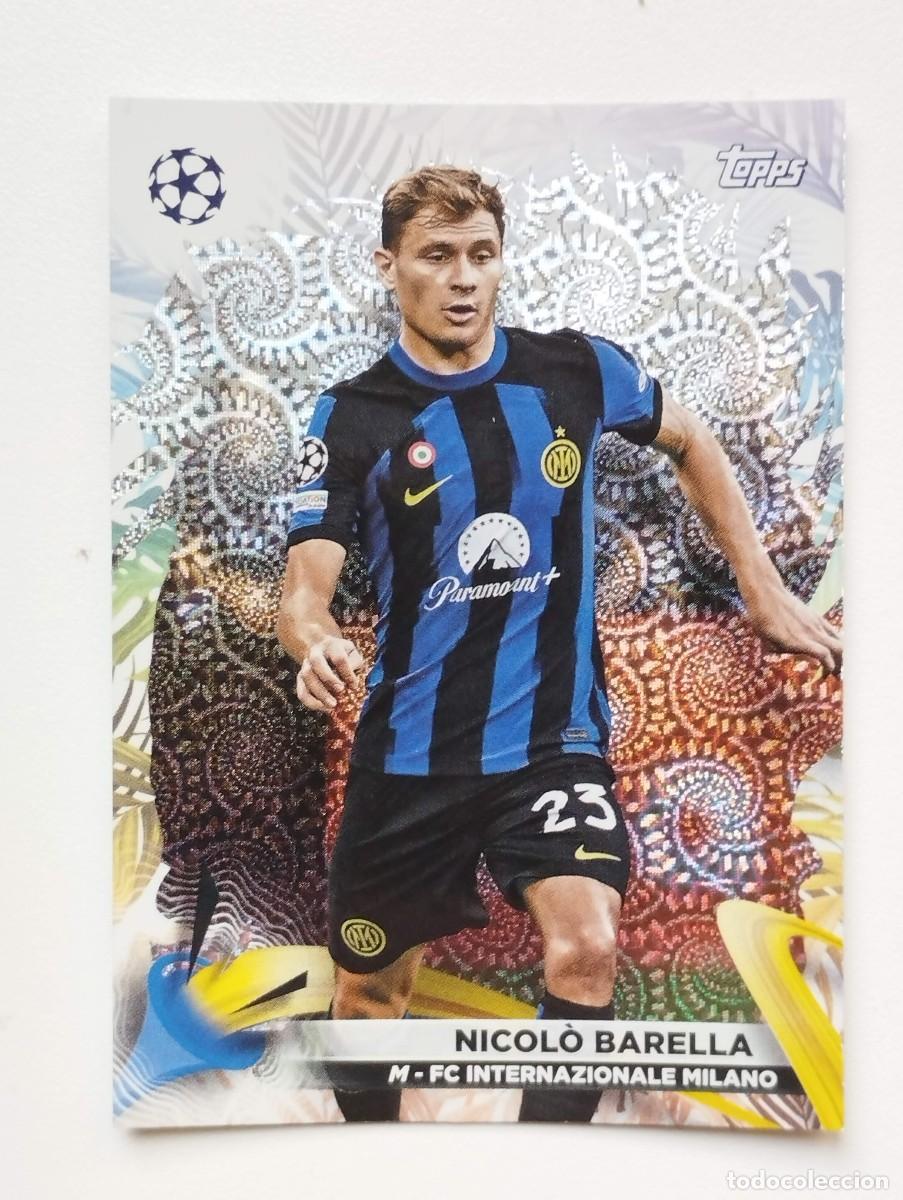 Cartes &agrave; collectionner de Football: CROMO CARD TOPPS CARNAVAL CHAMPIONS LEAGUE 2023 2024 23 24 NICOLO BARELLA 90 INTER