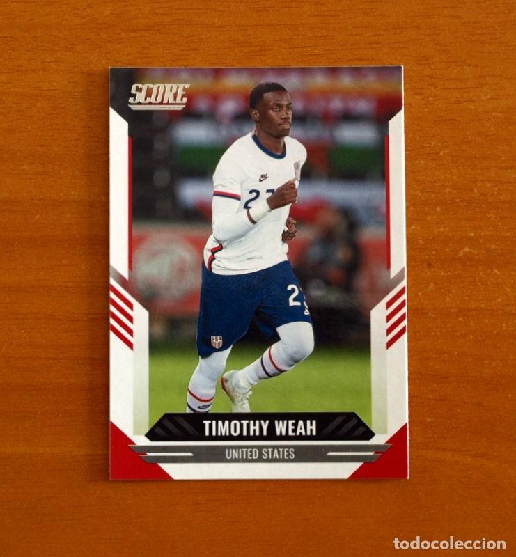 Cromos de f&uacute;tbol: Estados Unidos USA -N&ordm; 47 Timothy Weah -SCORE SOCCER Panini FIFA-Mundial Qatar- 2021-2022-21-22