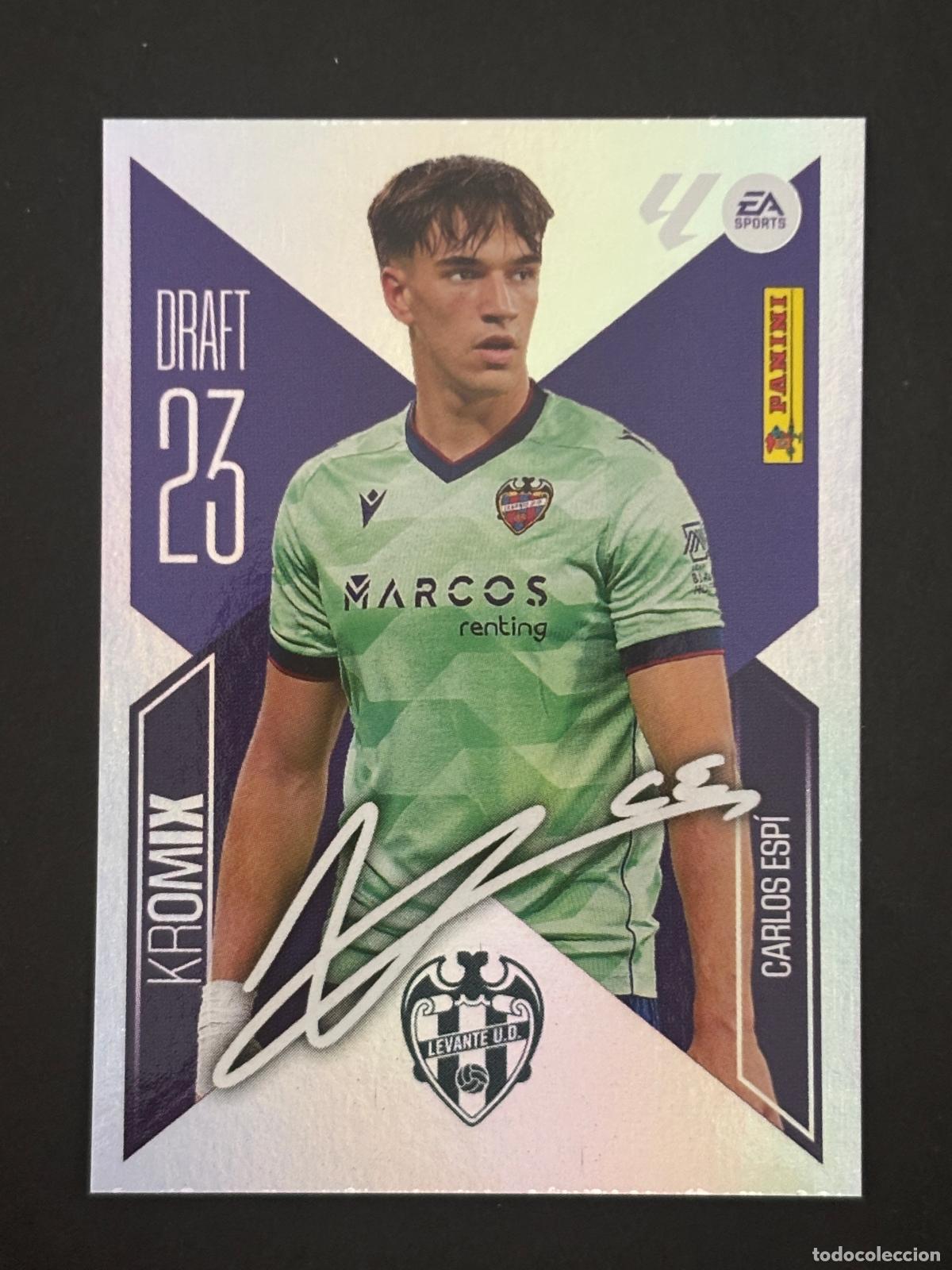 Cromos de Futebol: K4 CARLOS ESP&Iacute; LEVANTE DRAFT 23 KROMIX LIGA ESTE 26-27 2026-2027 PANINI LALIGA EA SPORTS