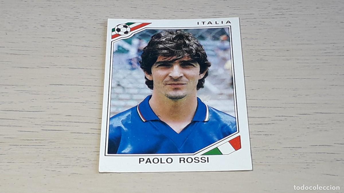 Cromos de Futebol: Cromo Paolo Rossi # 50, &Aacute;lbum F&uacute;tbol Mundial M&eacute;xico 86, Panini, original 1986. Sin pegar.