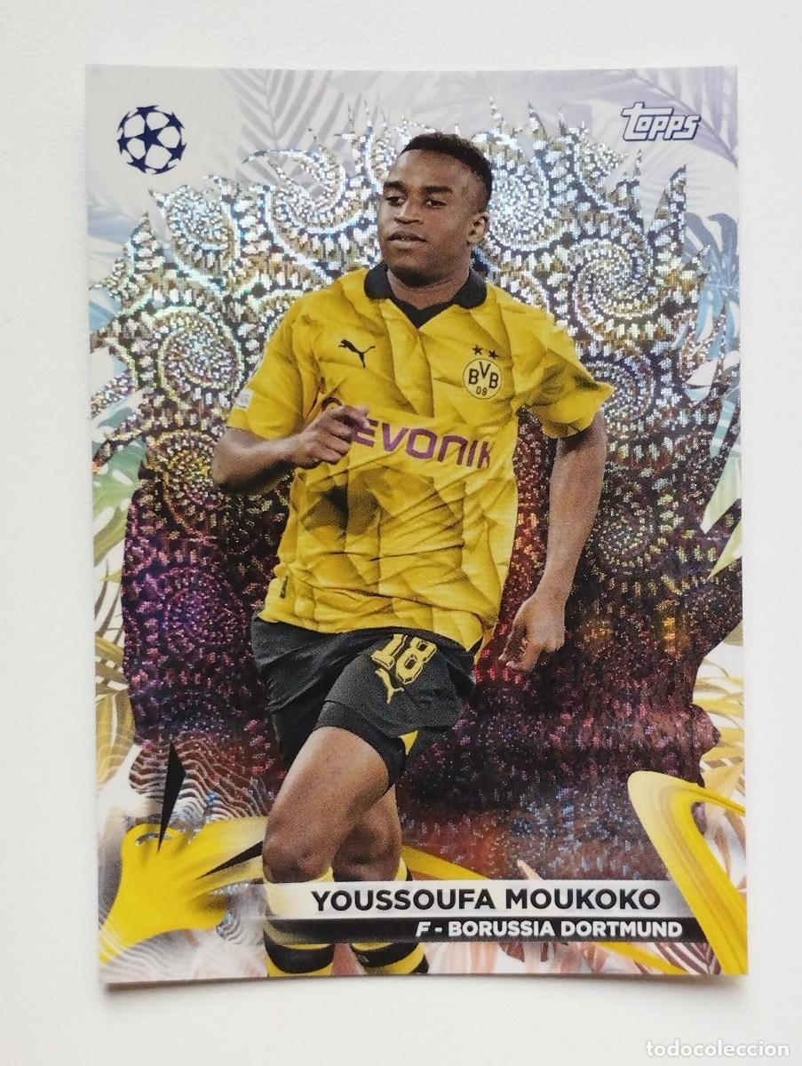 Football Stickers: CROMO CARD TOPPS CARNAVAL CHAMPIONS LEAGUE 2023 2024 23 24 MOUKOKO 4 BORUSSIA DORTMUND