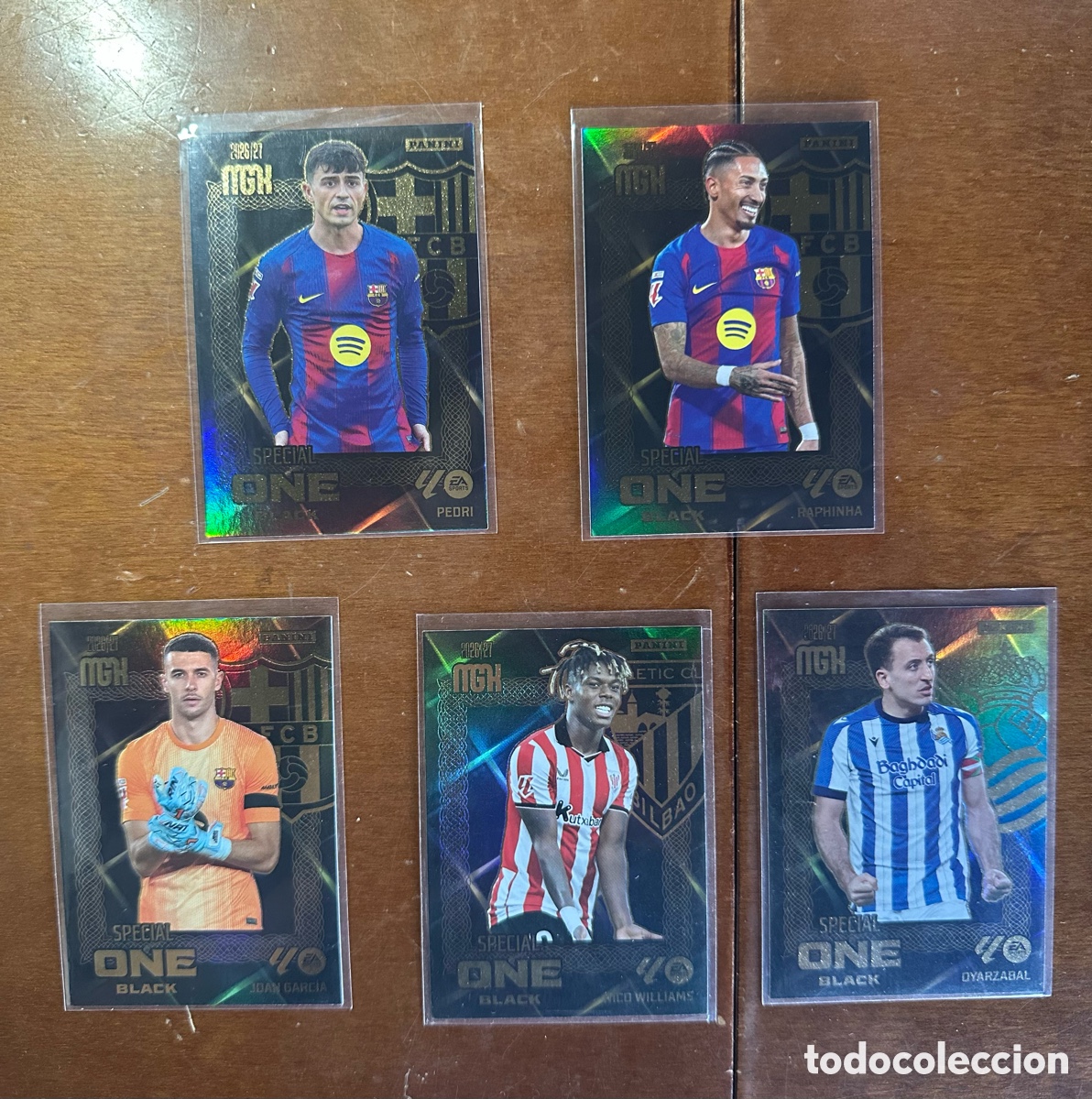 Cromos de f&uacute;tbol: LOTE 5 SPECIAL ONE BLACK MEGACRACKS 2026-2027 (MGK 26 27)