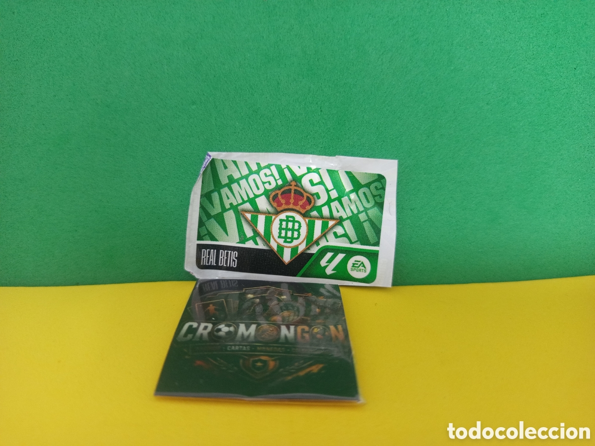 Cromos de f&uacute;tbol: ❇️ CROMO ⚽ CHICLE ESCUDO BETIS VAMOS LIGA 2026 2027 26 27 PANINI ❇️