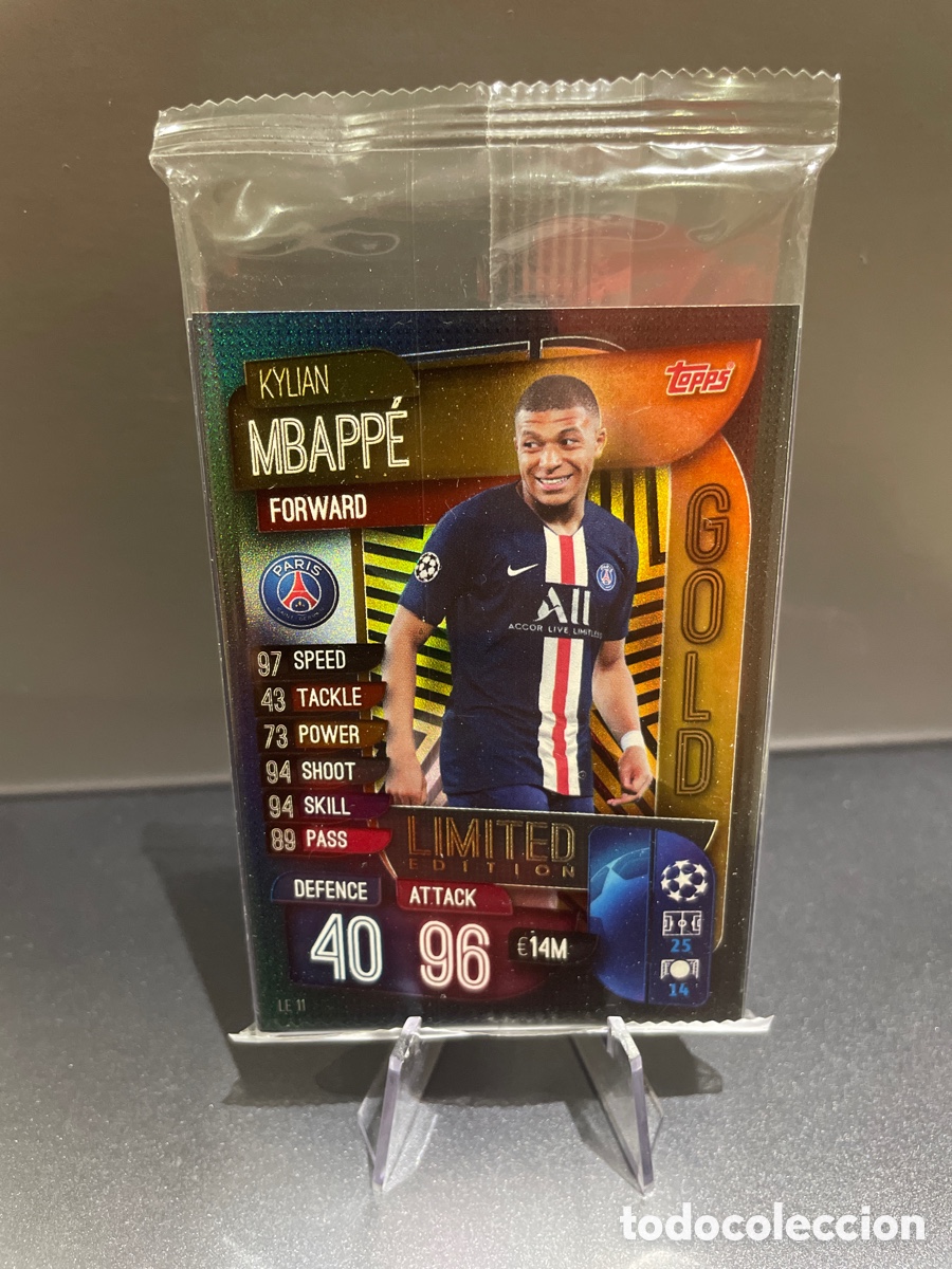 Figurine di Calcio: Pack 16 cards Mbappe Gold + 15 cards Game Changers Topps Match Attax 2019-20