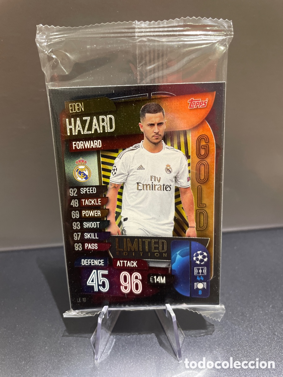 Football Stickers: Pack 16 cards Hazard Gold + 15 cards Super Boost Strikers Topps Match Attax 2019-20