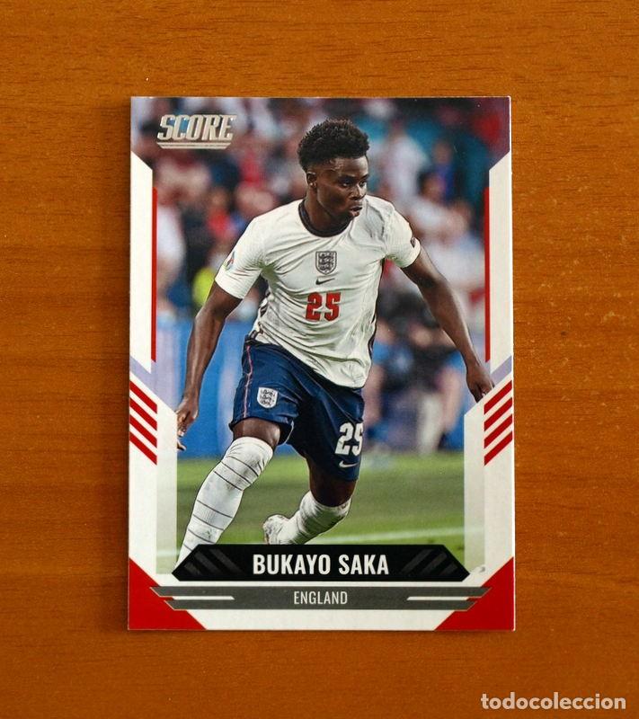 Cromos de f&uacute;tbol: England-Inglaterra -N&ordm; 76 Bukayo Saka -SCORE SOCCER Panini FIFA-Mundial Qatar- 2021-2022-21-22