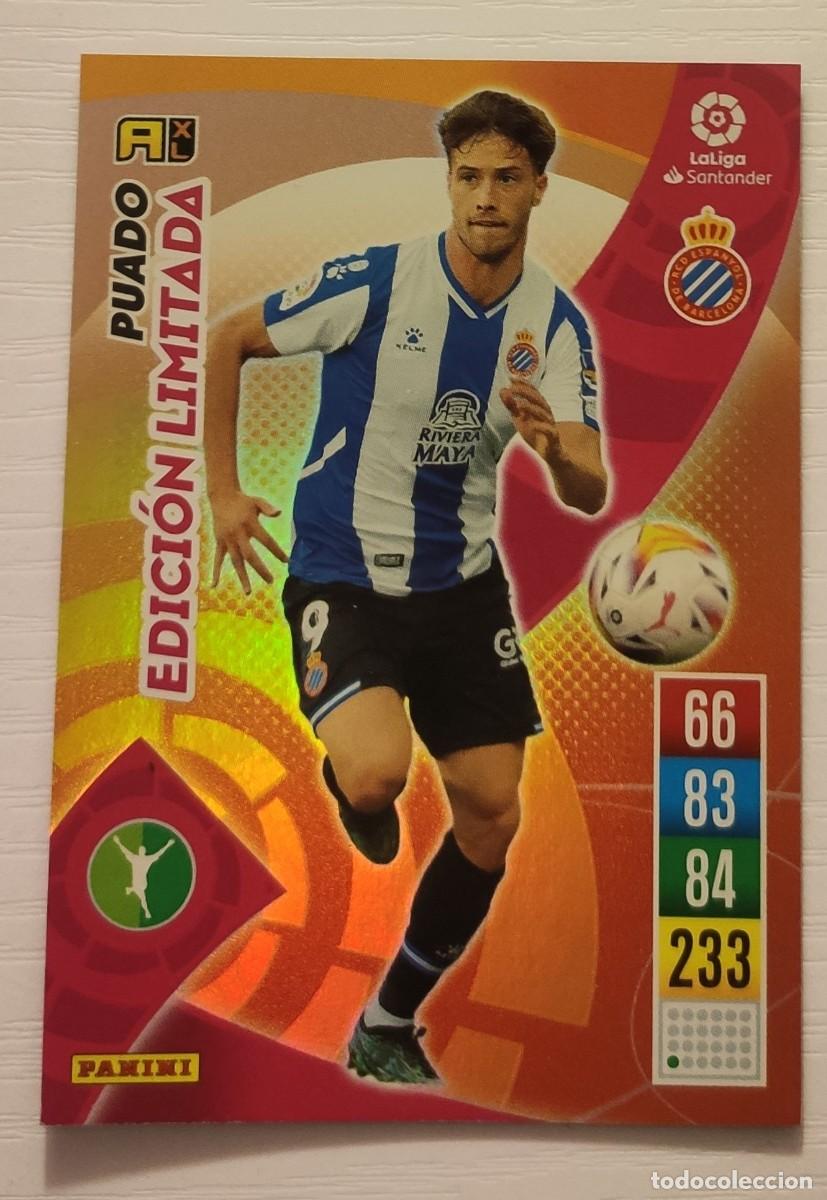 Cromos de f&uacute;tbol: Carta edici&oacute;n limitada Javi Puado Espanyol Panini Adrenalyn XL La Liga 2021-2022