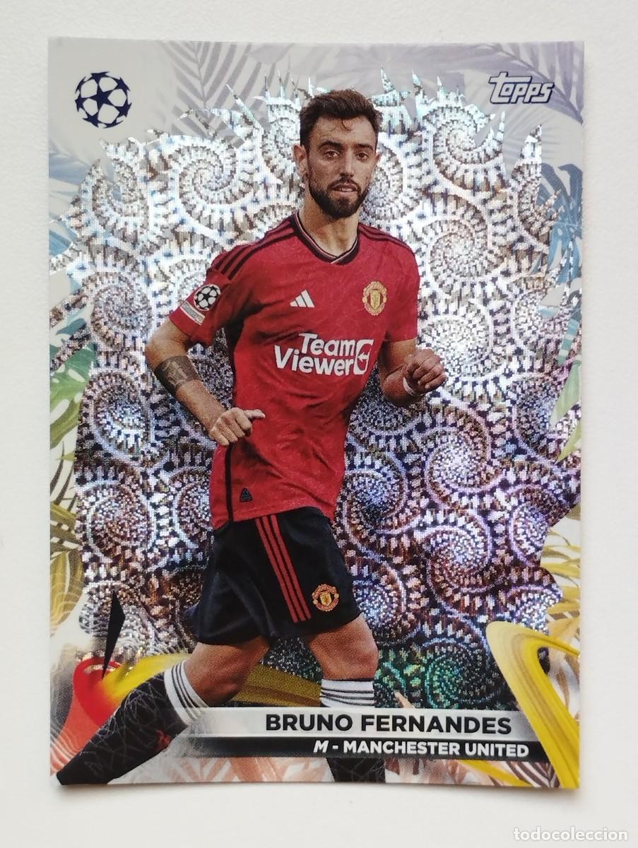 Football Stickers: CROMO CARD TOPPS CARNAVAL CHAMPIONS LEAGUE 2023 2024 23 24 BRUNO FERNANDES 88 MANCHESTER UNITED