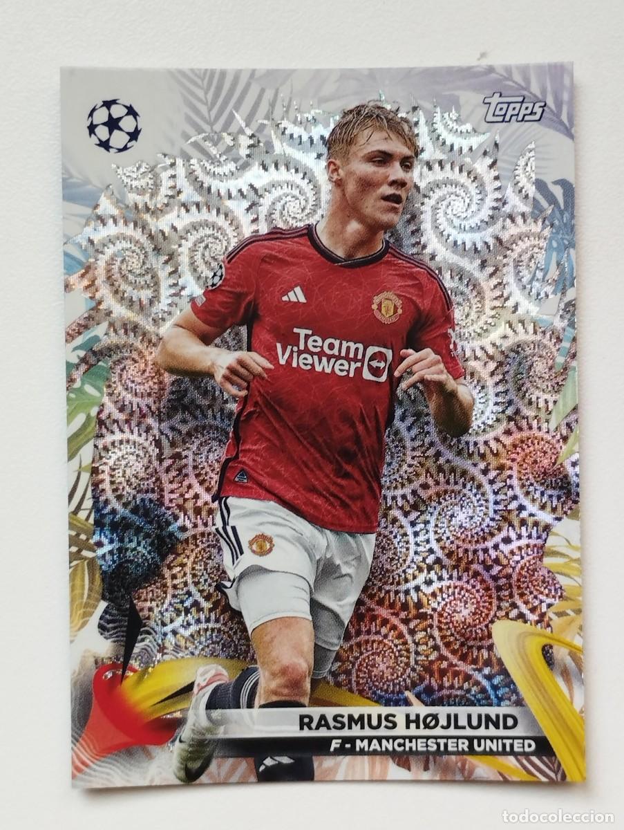 Football Stickers: CROMO CARD TOPPS CARNAVAL CHAMPIONS LEAGUE 2023 2024 23 24 RASMUS HOJLUND 83 MANCHESTER UNITED