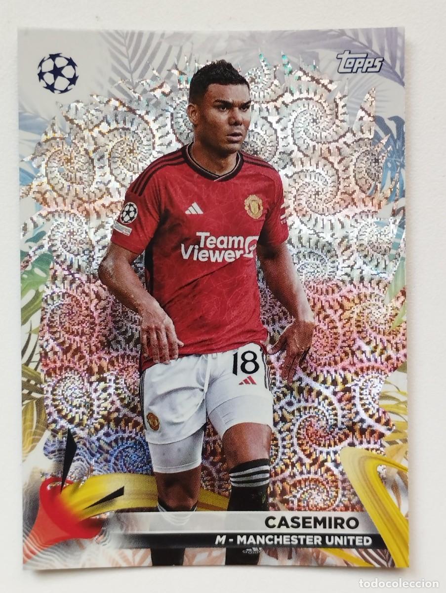 Football Stickers: CROMO CARD TOPPS CARNAVAL CHAMPIONS LEAGUE 2023 2024 23 24 CASEMIRO 53 MANCHESTER UNITED