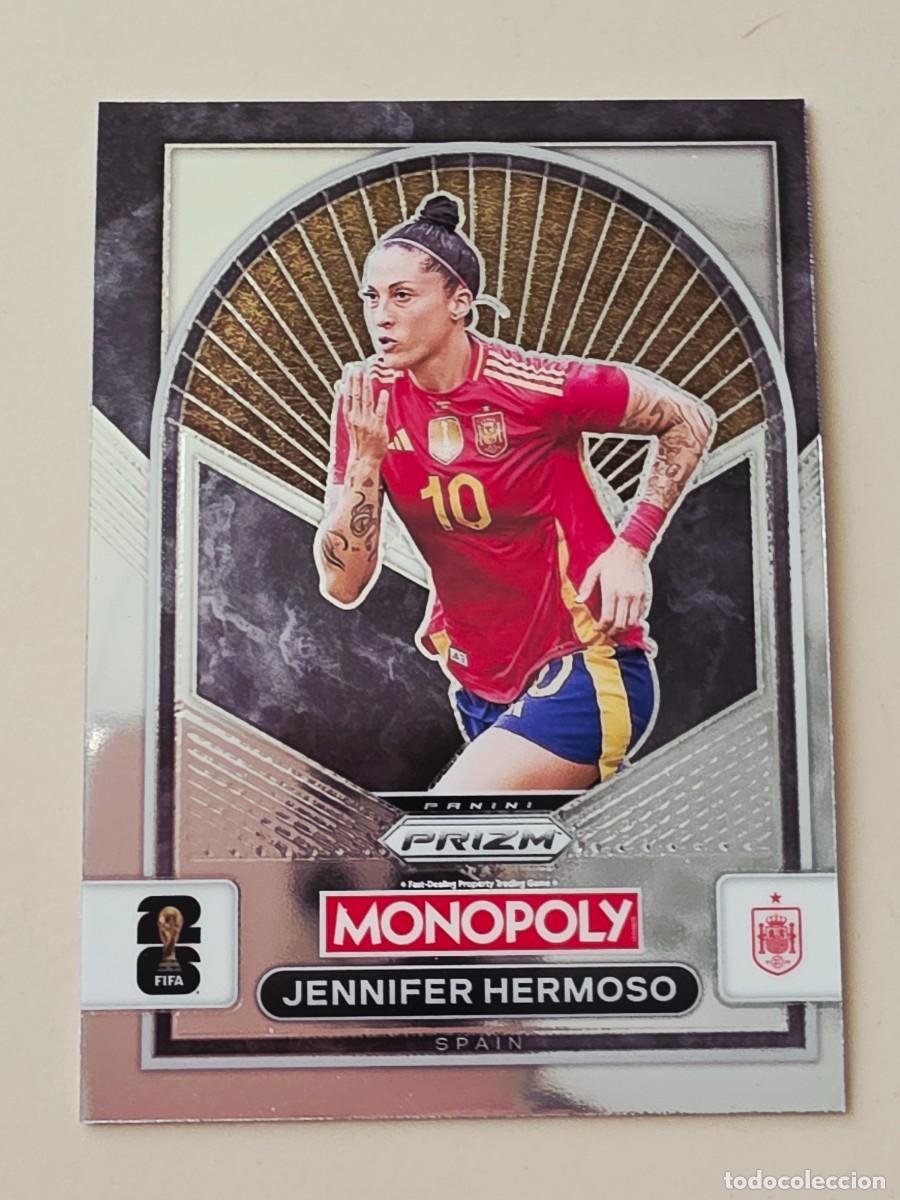 Cromos de f&uacute;tbol: No. 98 Jennifer Hermoso, Espa&ntilde;a, Panini Prizm World Cup 2026 Monopoly Mundial 26
