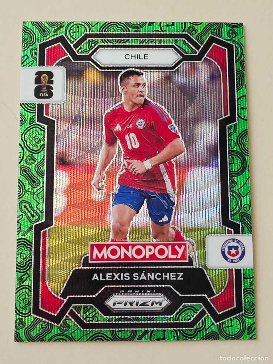 Cromos de f&uacute;tbol: No. 85 Alexis S&aacute;nchez, Chile, Verde Green paralela parallel, Panini Prizm World Cup 2026