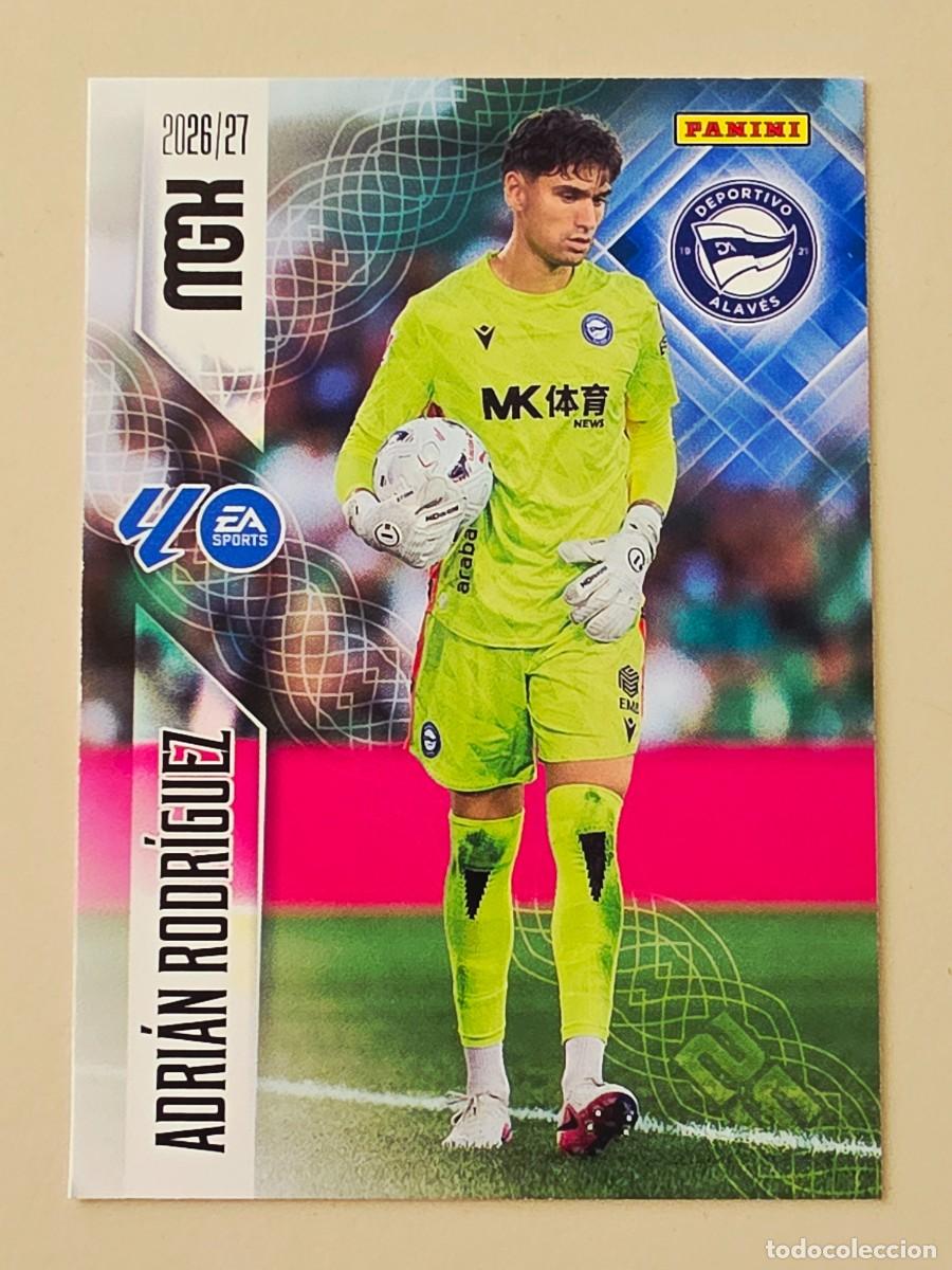 Cromos de f&uacute;tbol: 21 Adri&aacute;n Rodr&iacute;guez, Deportivo Alav&eacute;s, Panini Megacracks MGK 2026 2027 26 27