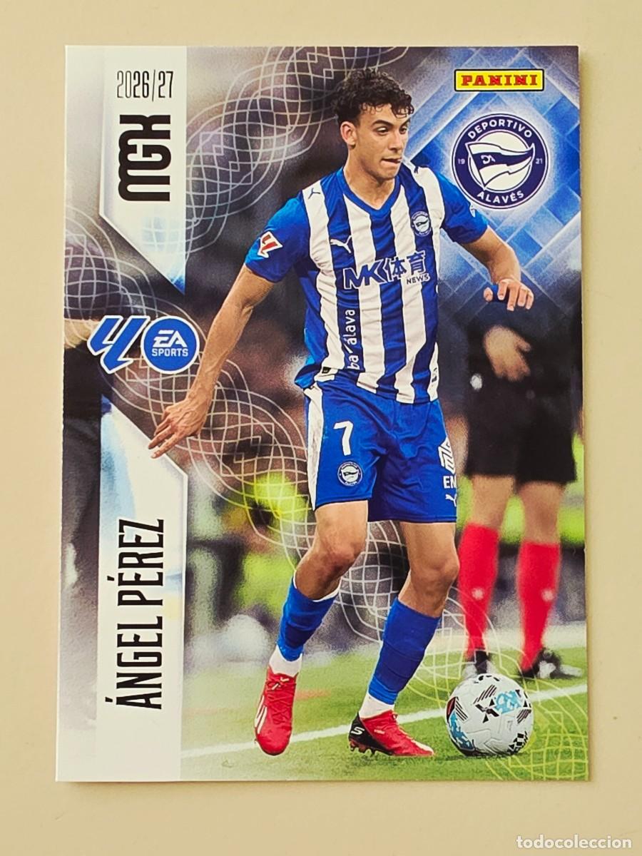 Cromos de f&uacute;tbol: 33 &Aacute;ngel P&eacute;rez, Deportivo Alav&eacute;s, Panini Megacracks MGK 2026 2027 26 27