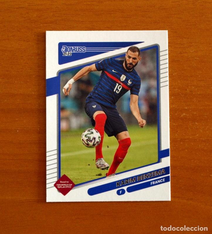 Cromos de f&uacute;tbol: France-Francia -N&ordm; 64 Karim Benzema -DONRUSS SOCCER Panini FIFA-Mundial Qatar- 2021-2022-21-22