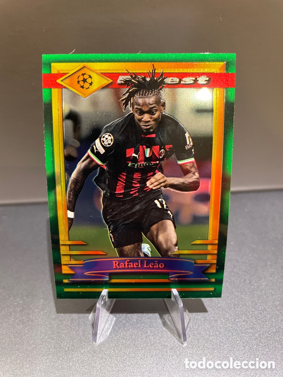 Football Stickers: Rafael Leao 25 Topps Finest 2022-23 Milan