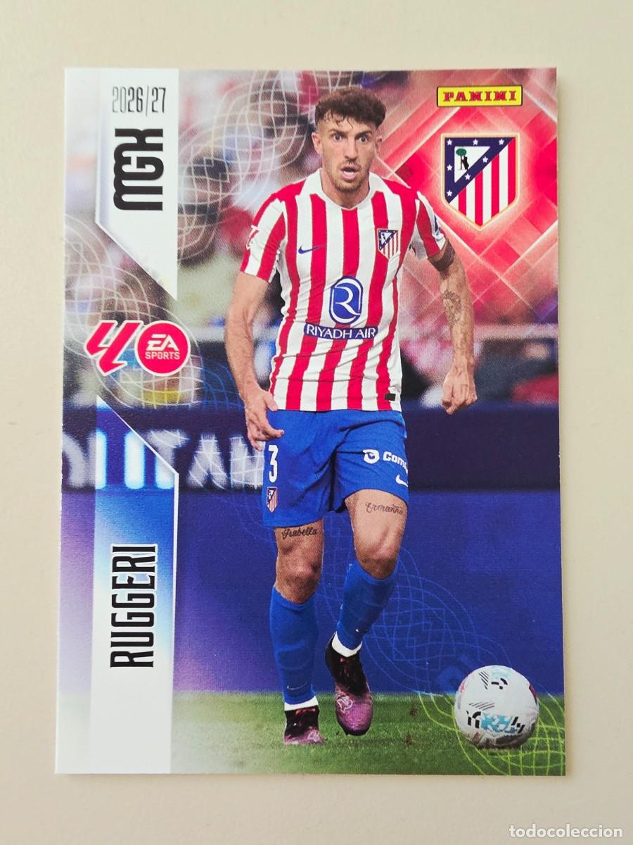 Cromos de f&uacute;tbol: 63 Matteo Ruggeri, Atl&eacute;tico de Madrid, Panini Megacracks MGK 2026 2027 26 27