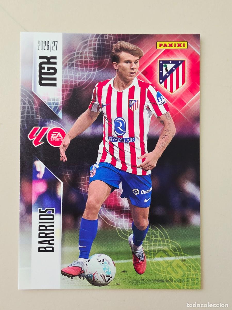 Cromos de f&uacute;tbol: 65 Pablo Barrios, Atl&eacute;tico de Madrid, Panini Megacracks MGK 2026 2027 26 27