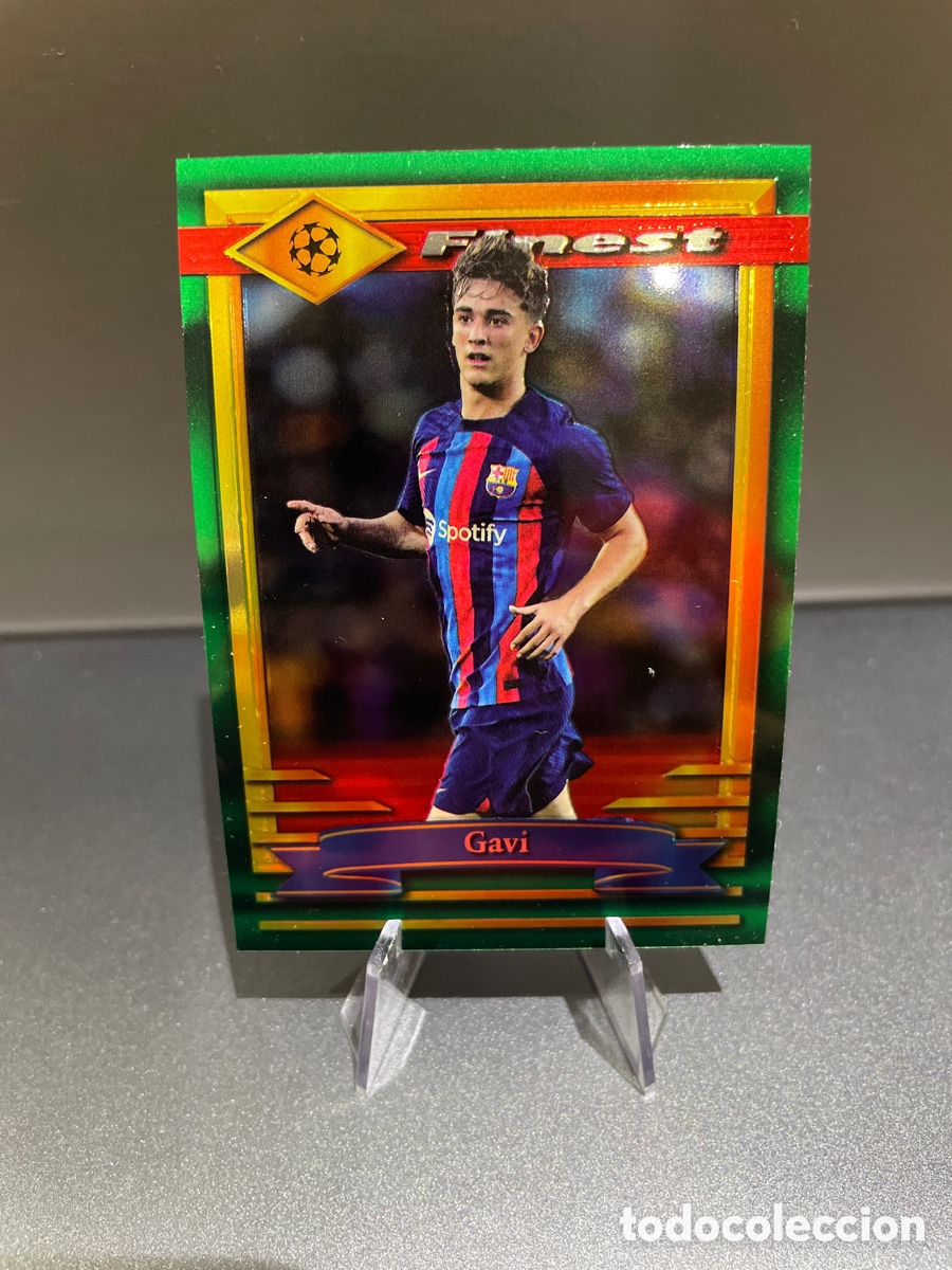 Football Stickers: Gavi 61 Topps Finest Flashbacks UCL 2022-23 FC Barcelona