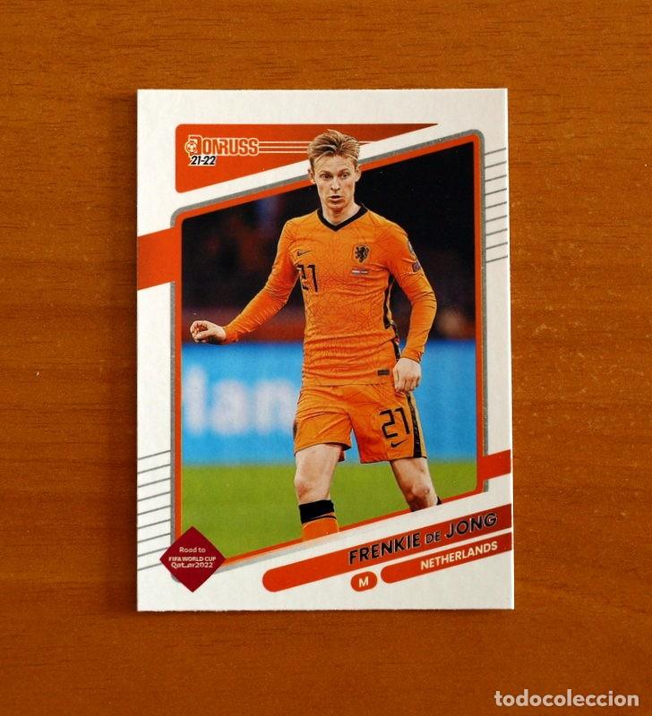 Cromos de f&uacute;tbol: Netherlands-Paises Bajos-93 Frenkie De Jong-DONRUSS SOCCER Panini FIFA-Mundial Qatar-2021-2022-21-22