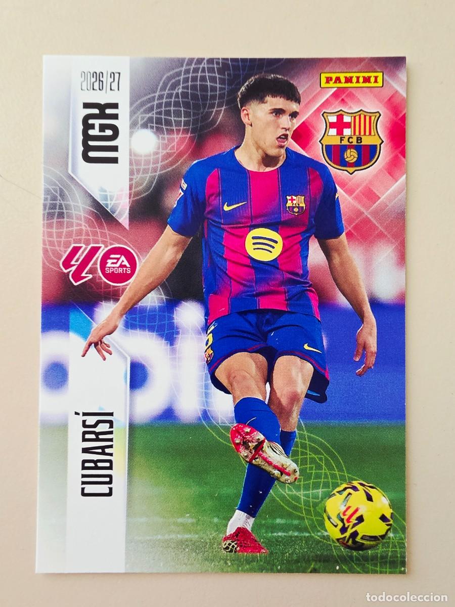 Cromos de f&uacute;tbol: 78 Pau Cubars&iacute;, FC Barcelona, Panini Megacracks MGK 2026 2027 26 27