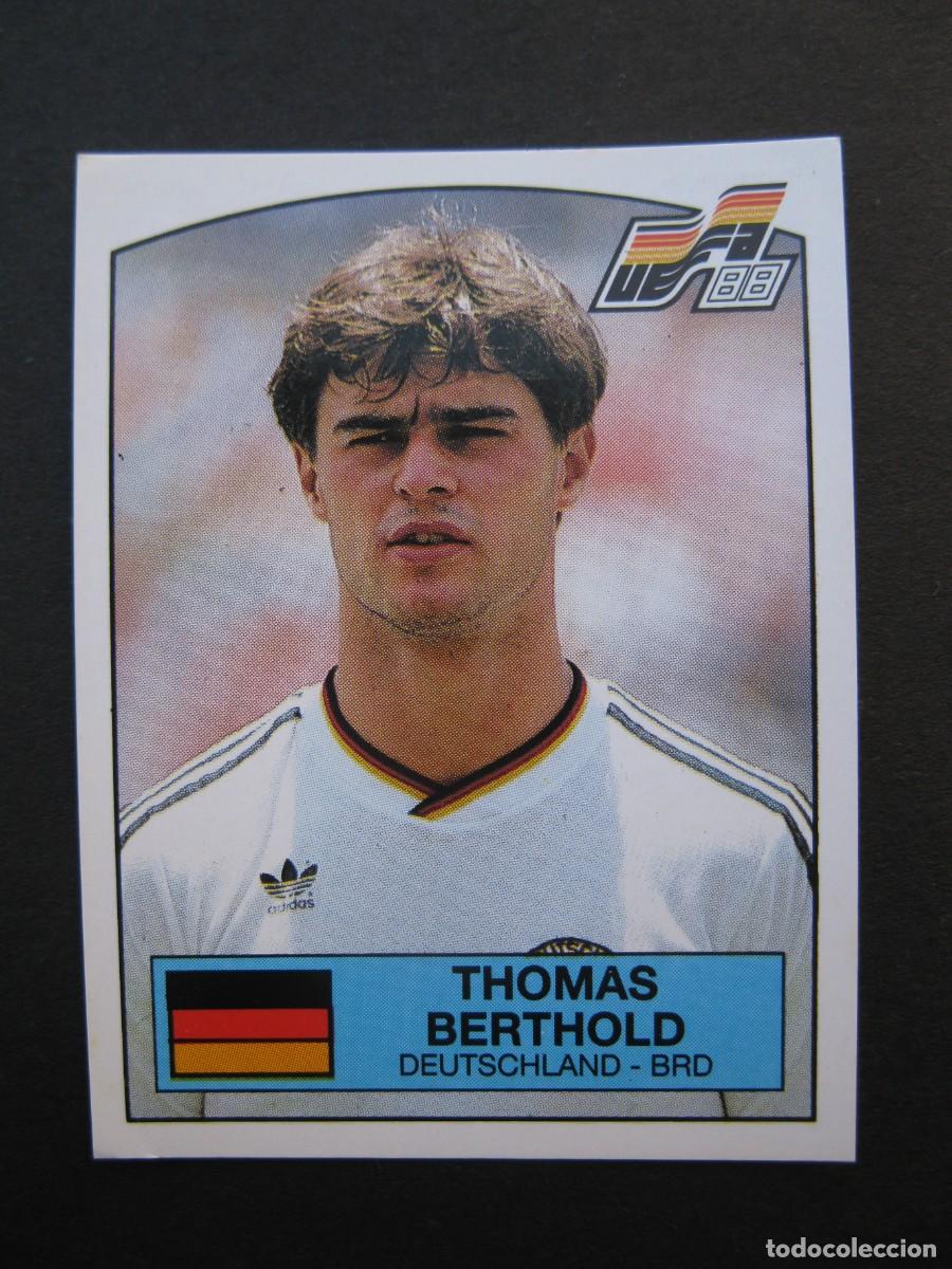 Cartes &agrave; collectionner de Football: BERTHOLD (ALEMANIA) - N&ordm; 60 - EURO 88 - ALEMANIA 1988 - PANINI - NUNCA PEGADO.