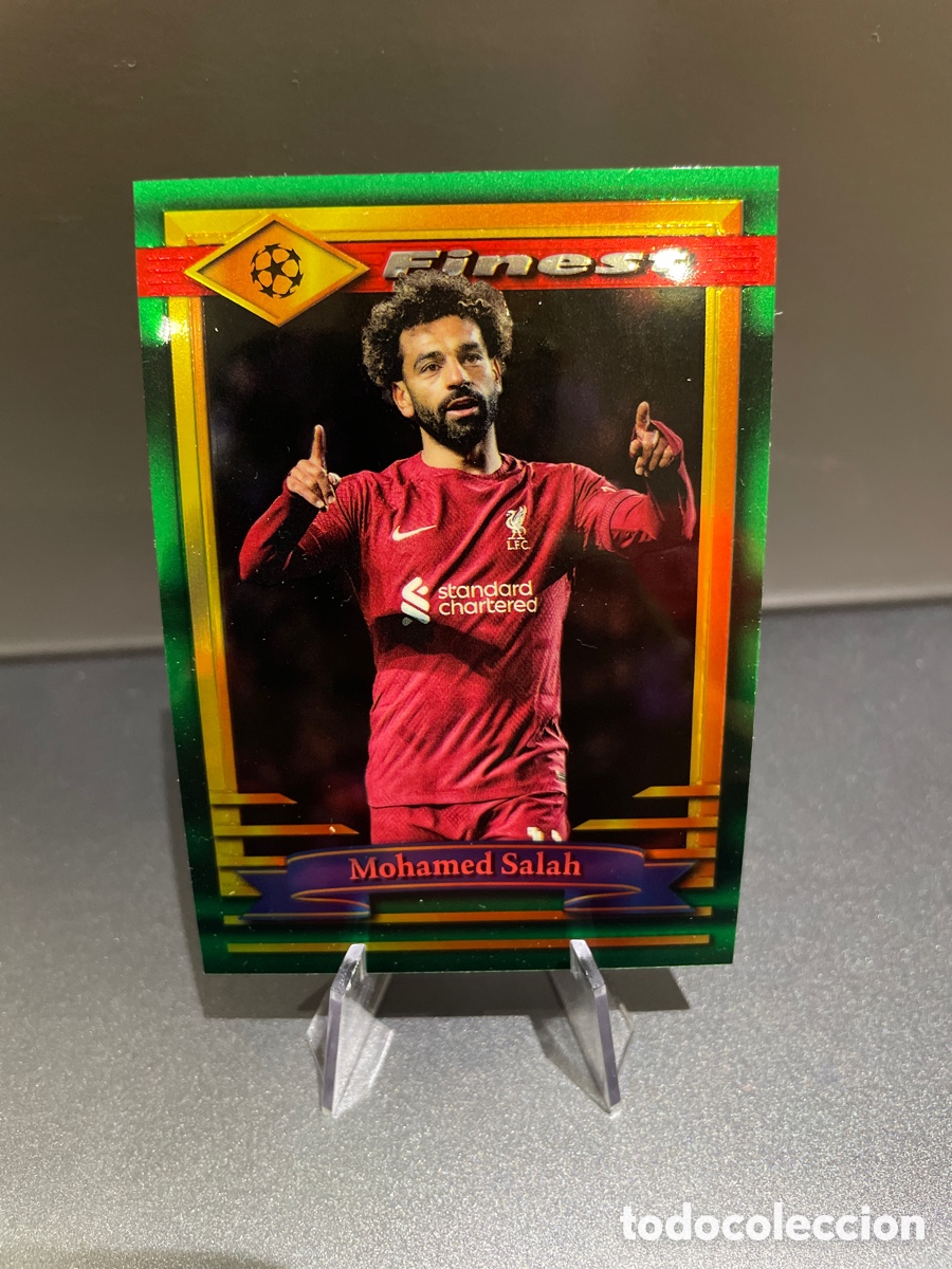 Football Stickers: Salah 78 Topps Finest Flashbacks UCL 2022-23 Liverpool