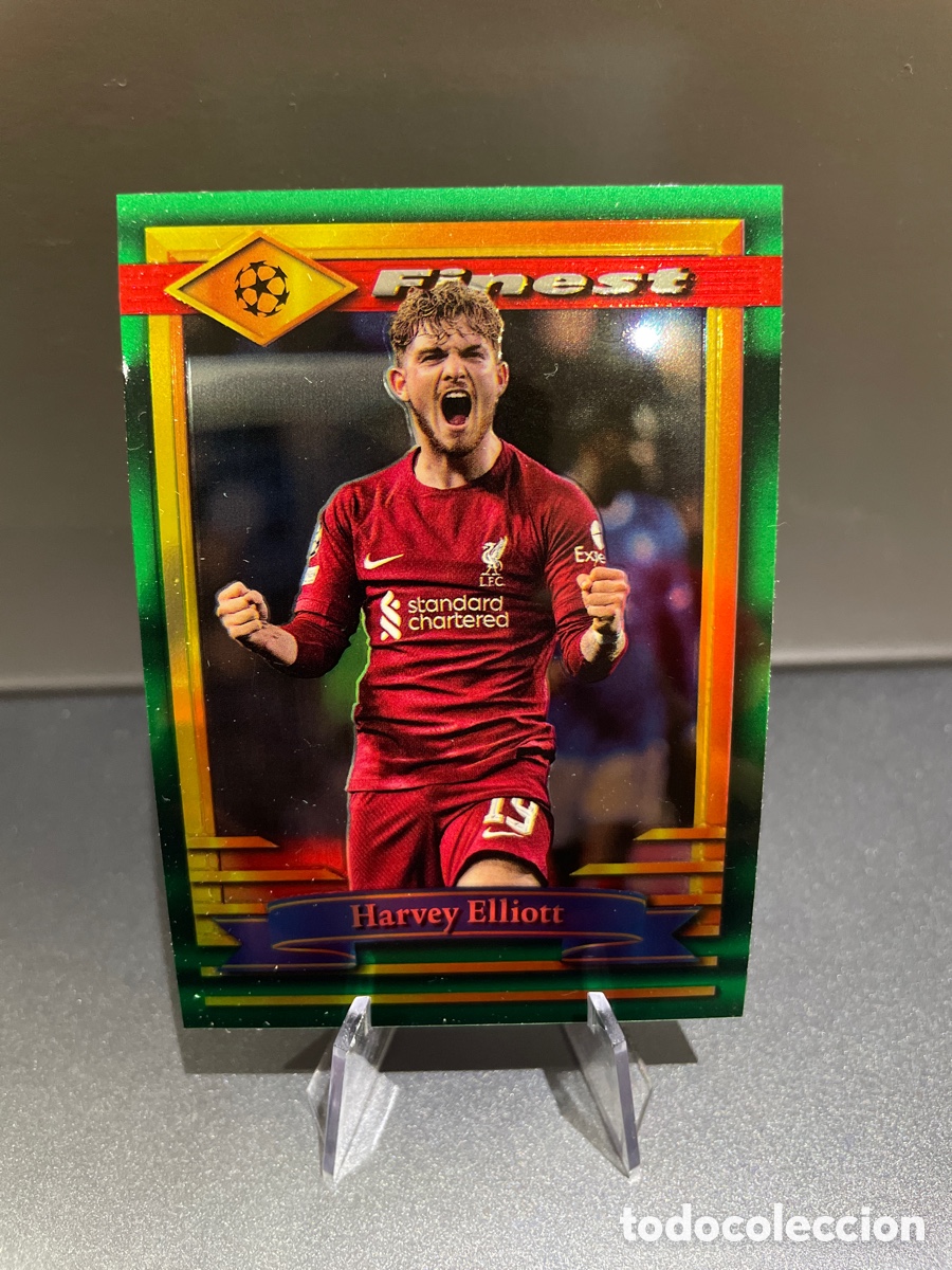 Football Stickers: Elliott 59 Topps Finest Flashbacks UCL 2022-23 Liverpool