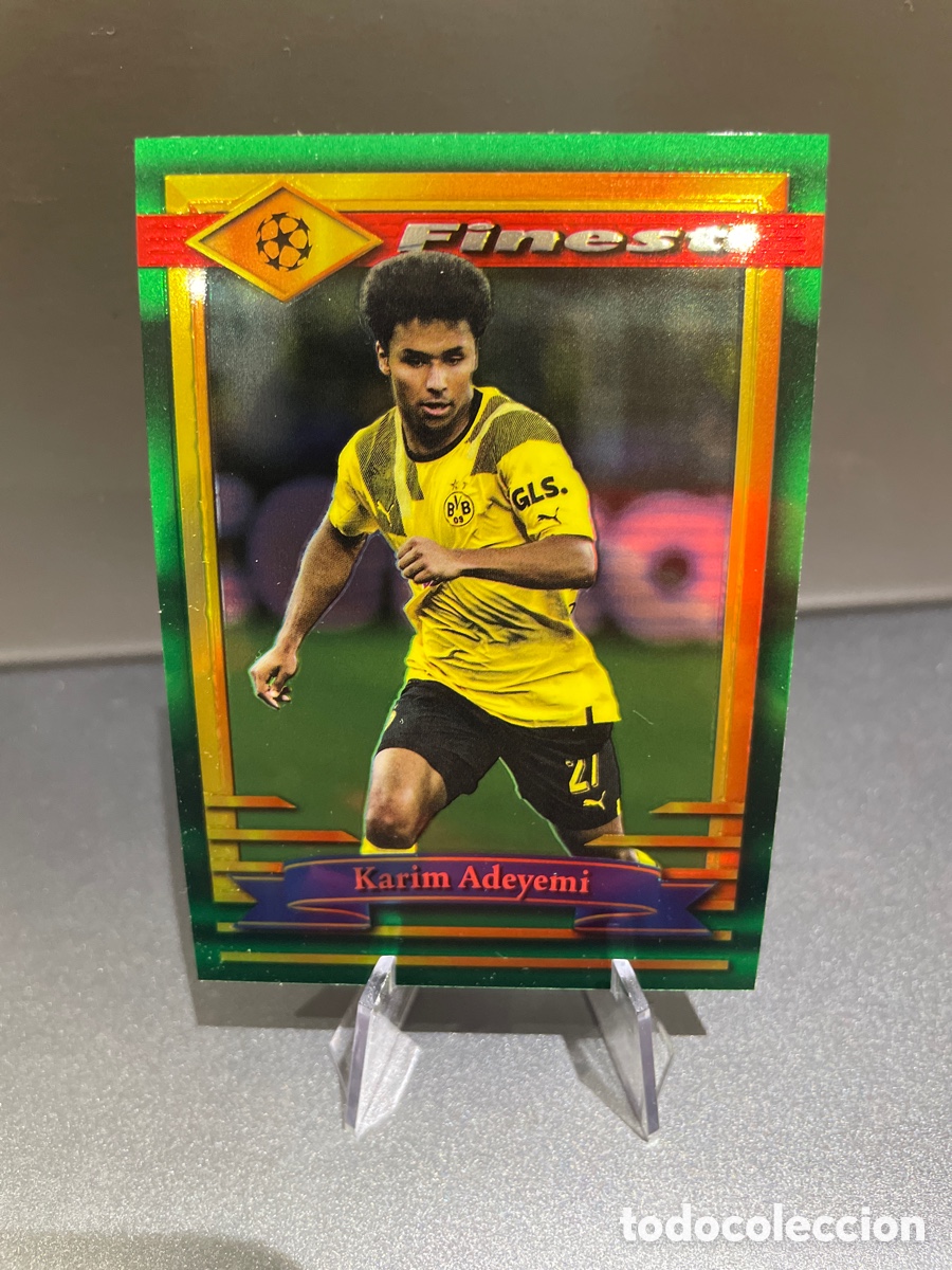 Football Stickers: Adeyemi 40 Topps Finest Flashbacks UCL 2022-23 Borussia Dortmund