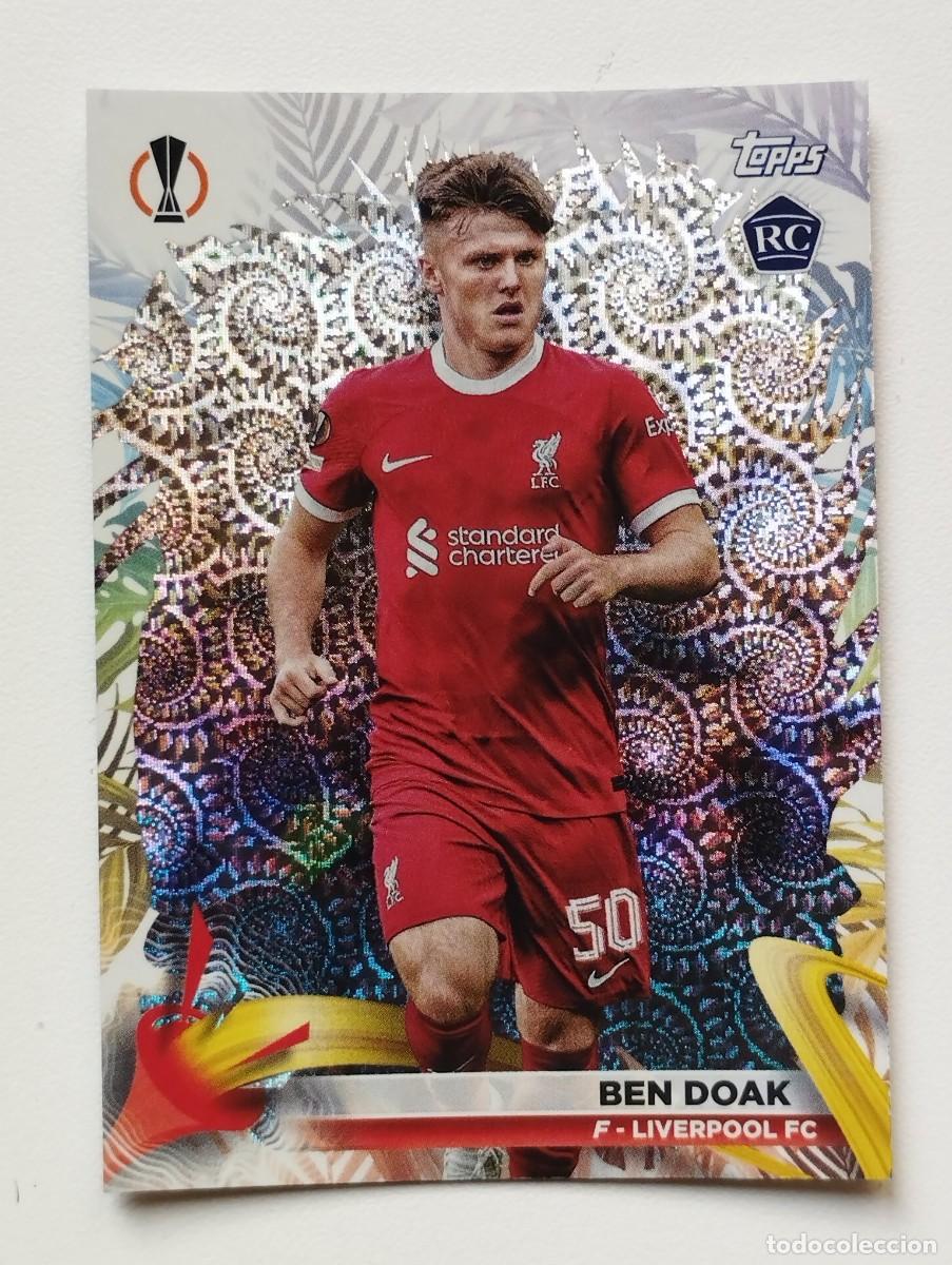 Cromos de f&uacute;tbol: CROMO CARD TOPPS CARNAVAL CHAMPIONS LEAGUE 2023 2024 23 24 ROOKIE RC BEN DOAK 27 LIVERPOOL