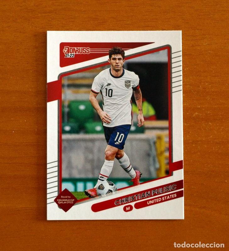 Cromos de f&uacute;tbol: United States USA-N&ordm; 160 Christian Pulisic -DONRUSS SOCCER Panini FIFA-Mundial Qatar-2021-2022-21-22