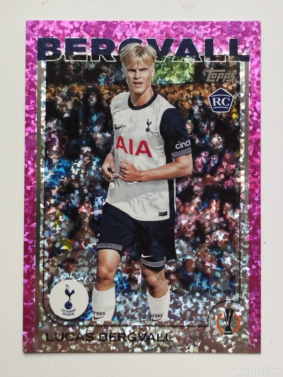 Cromos de f&uacute;tbol: CROMO CARD TOPPS CHROME CHAMPIONS LEAGUE 2024 2025 24 25 ROOKIE RC LUCAS BERGVALL 112 TOTTENHAM