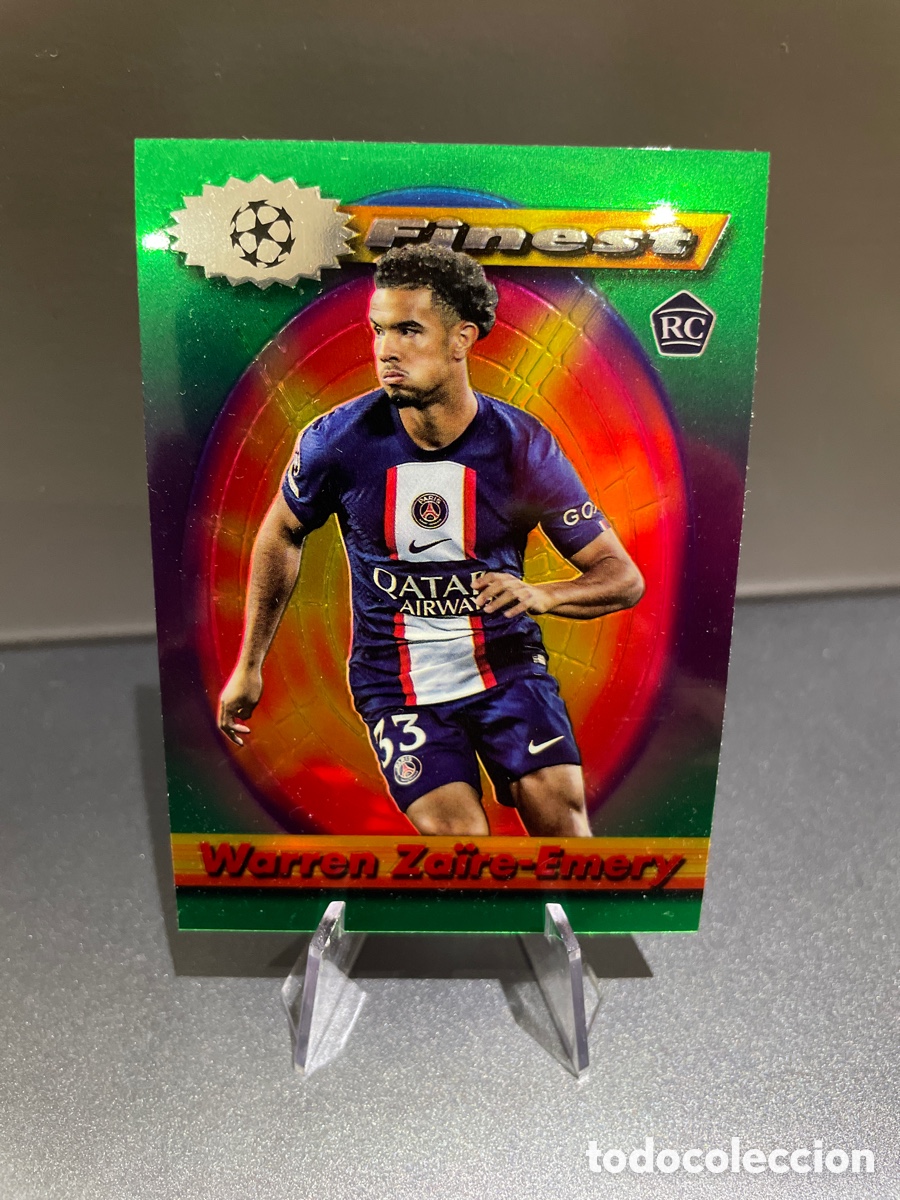 Cartes &agrave; collectionner de Football: Zaire-Emery 17 Rookie Topps Finest Flashbacks UCL 2022-23 PSG
