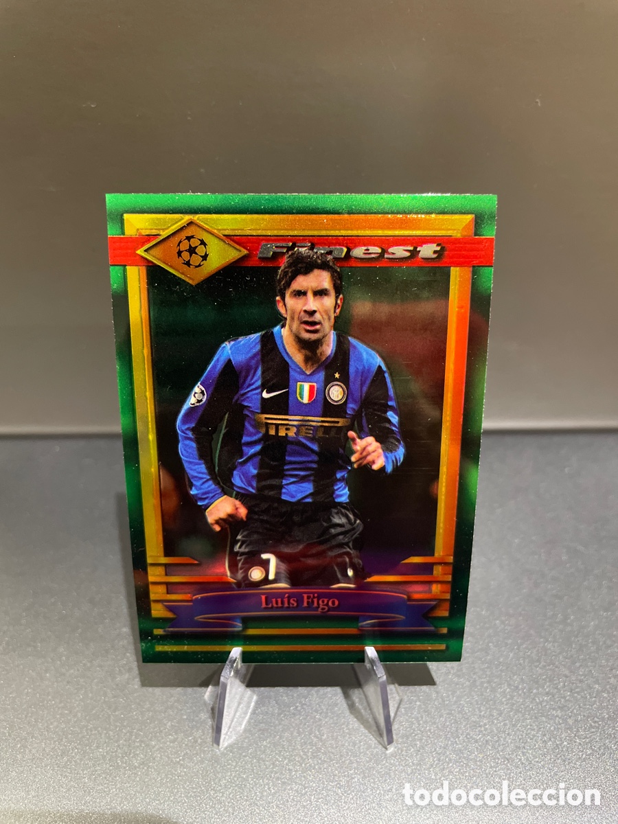 Cartes &agrave; collectionner de Football: Luis Figo 54 Topps Finest Flashbacks UCL 2022-23 Inter de Milan