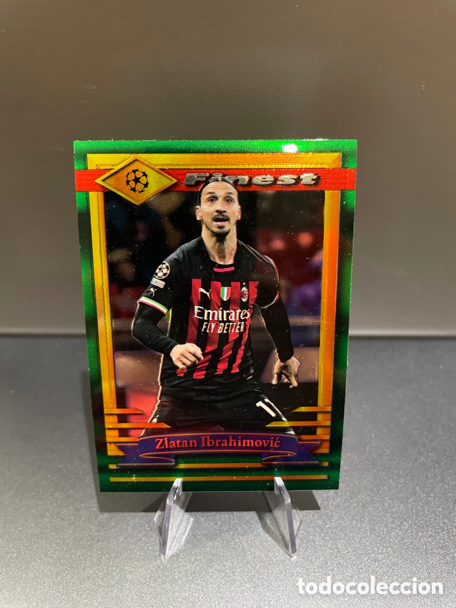 Cartes &agrave; collectionner de Football: Ibrahimovic 49 Topps Finest Flashbacks UCL 2022-23 Milan