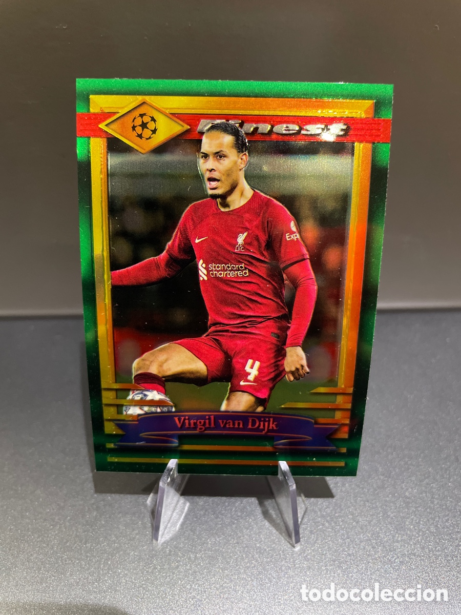 Cartes &agrave; collectionner de Football: Van Dijk 67 Topps Finest Flashbacks UCL 2022-23 Liverpool