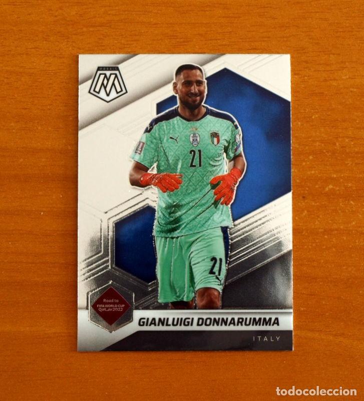 Cromos de f&uacute;tbol: Italy-Italia -N&ordm; 25 Gianluigi Donnarumma -MOSAIC SOCCER Panini FIFA-Mundial Qatar-2021-2022-21-22