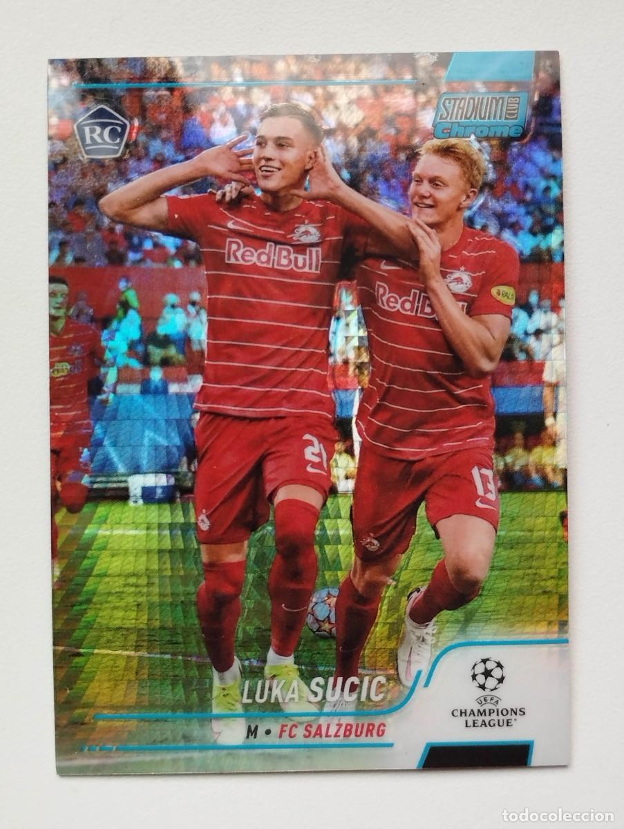Cromos de f&uacute;tbol: CROMO TOPPS CHROME CHAMPIONS LEAGUE 2021 2022 21 22 ROOKIE RC LUKA SUCIC 93 SALZBURG