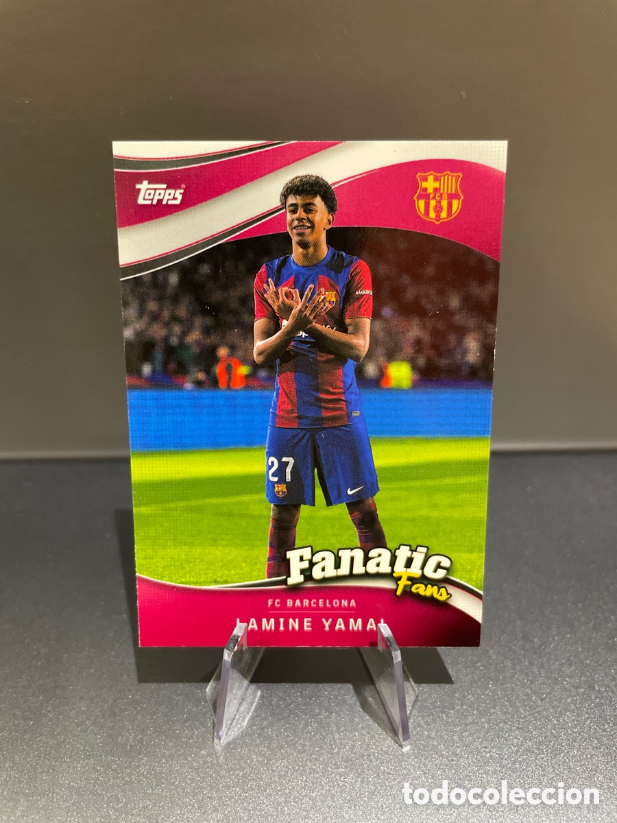 Cartes &agrave; collectionner de Football: Lamine Yamal FF-4 Fanatic Fans FC Barcelona Fan Set 2024-25 Topps