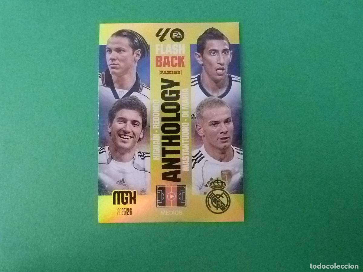 Cromos de f&uacute;tbol: TRADING CARD FUTBOL DI MARIA REDONDO REAL MADRID C.F. N&ordm; 519 FLASH BACK LIGA MEGACRACKS 2025-2026/25
