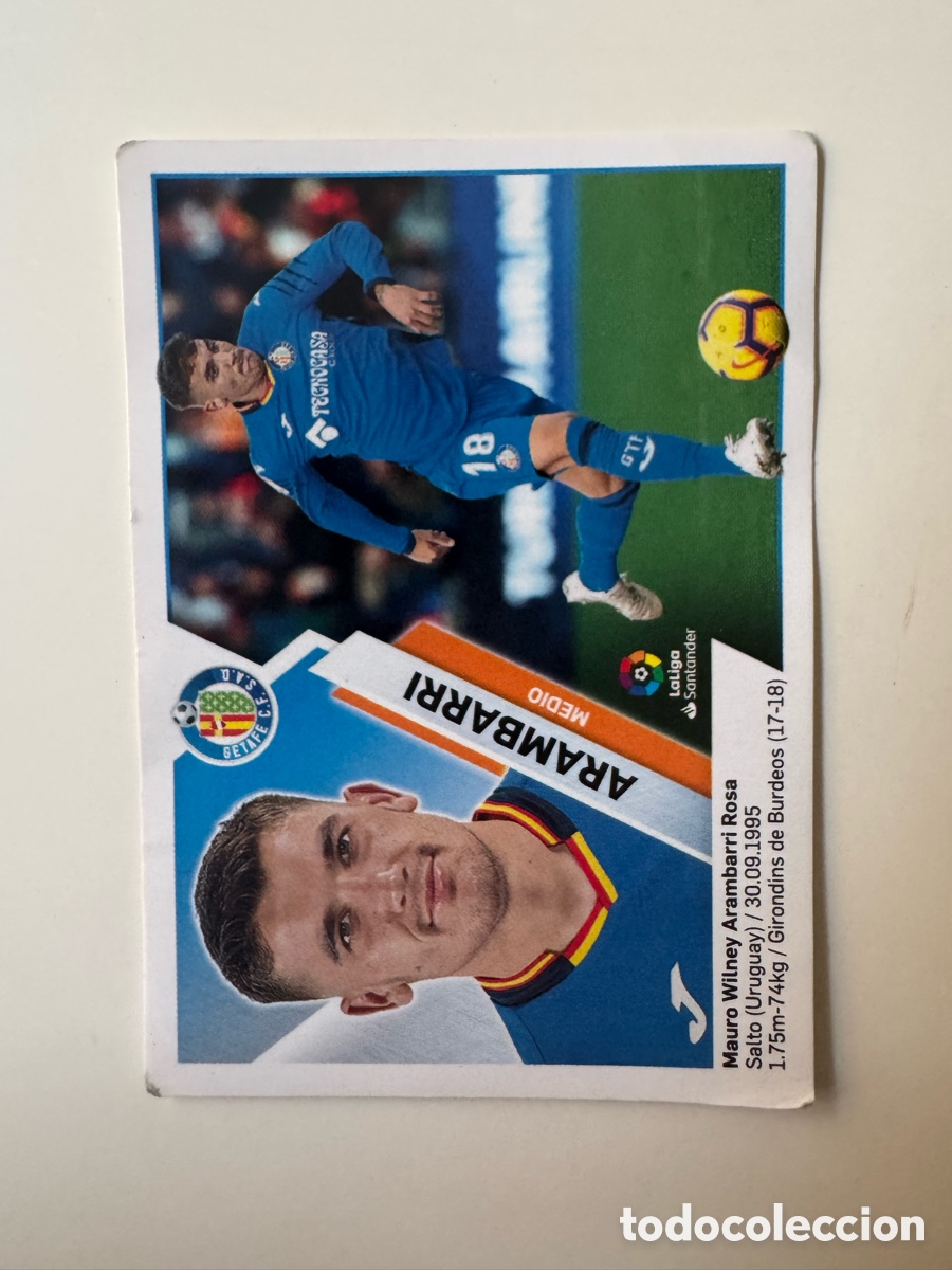 Cromos de f&uacute;tbol: PANINI LIGA ESTE 2019-2020 19 20 &ndash; N&ordm; 8 &ndash; arambarri Getafe CF