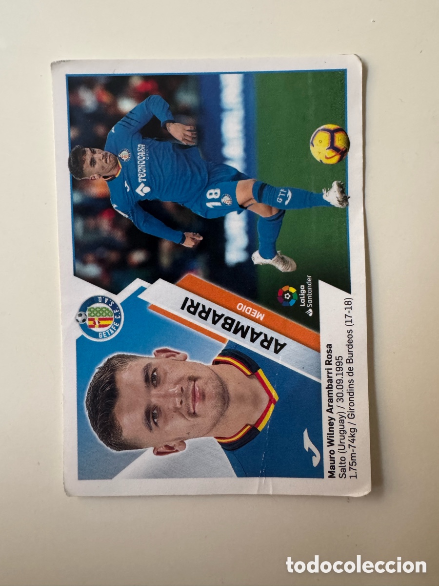 Cromos de f&uacute;tbol: PANINI LIGA ESTE 2019-2020 19 20 &ndash; N&ordm; 8 &ndash; arambarri Getafe CF
