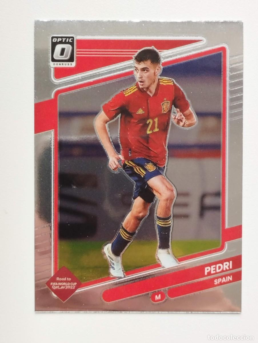 Cromos de f&uacute;tbol: CROMO CARTA CARD 151 PEDRI OPTIC ESPA&Ntilde;A SPAIN DONRUSS ROAD TO QATAR 2021 2022 PANINI WORLD CUP 21 22