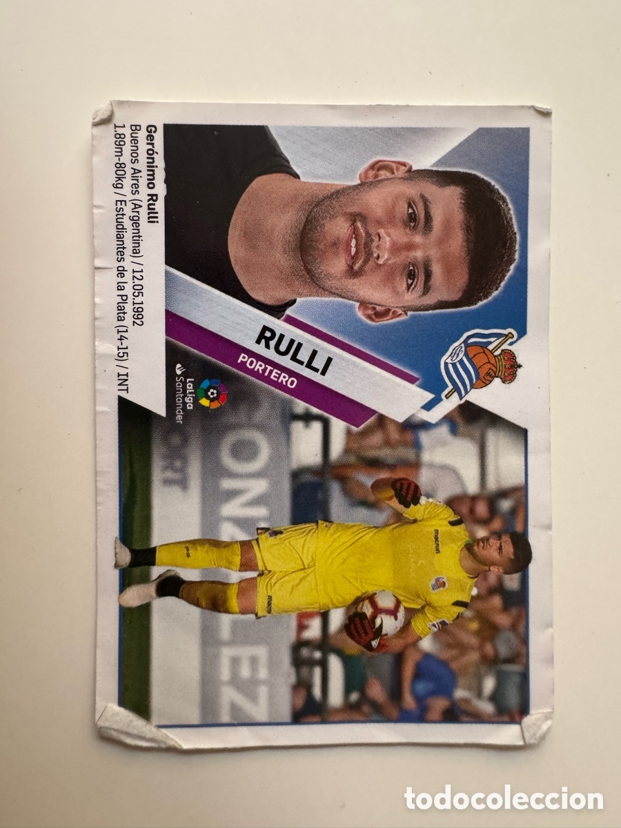 Cromos de f&uacute;tbol: PANINI LIGA ESTE 2019-2020 19 20 &ndash; N&ordm; 1 &ndash; rulli Real Sociedad