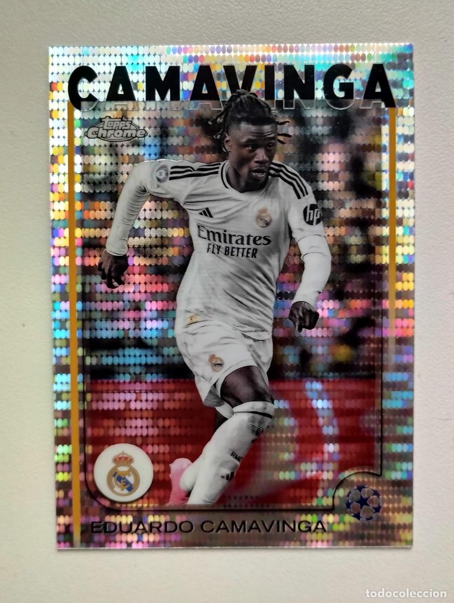 Cartes &agrave; collectionner de Football: CROMO CARD UEFA CHAMPIONS LEAGUE 2024 2025 24 25 TOPPS CHROME PULSAR CAMAVINGA 93 REAL MADRID