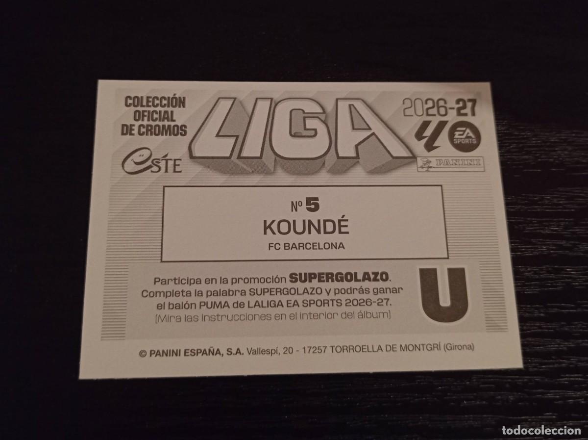 Cromos de f&uacute;tbol: -ESTE 26-27 : KOUNDE ( BARCELONA ) - Foto 2